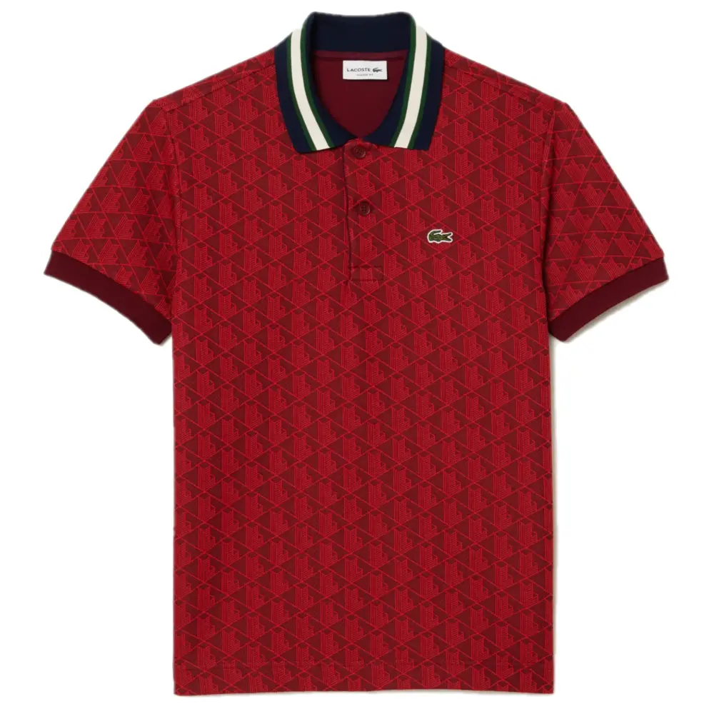 Áo Lacoste Polo Jacquard ‘Red’ DH1417-10-SWM