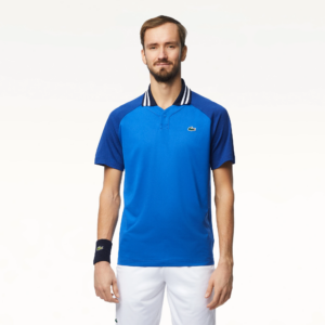 Alternative view of Áo Lacoste Polo Tennis x Daniil Medvedev ‘Blue’ DH7381-10-ISS