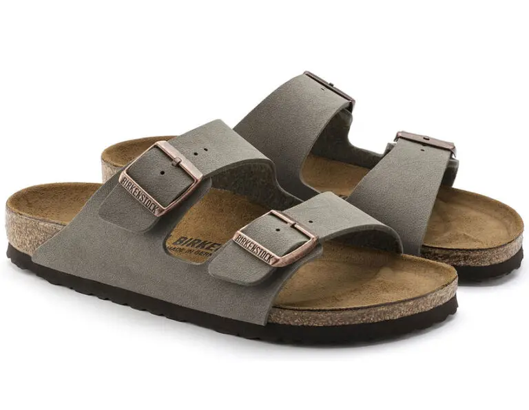 Alternative view of Dép Birkenstock Arizona Birko-Flor Nubuk ‘Stone’ 0151211