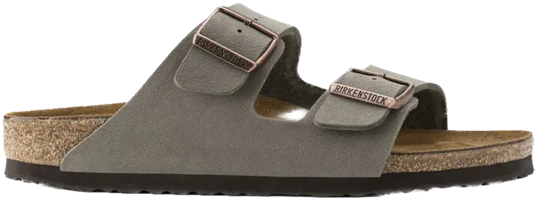 Dép Birkenstock Arizona Birko-Flor Nubuk ‘Stone’ 0151211