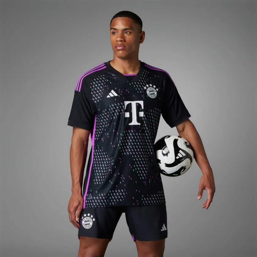 Áo Adidas Fc Bayern 23/24 Away Jersey ‘Black Purple’ HR6947 - Ảnh 3