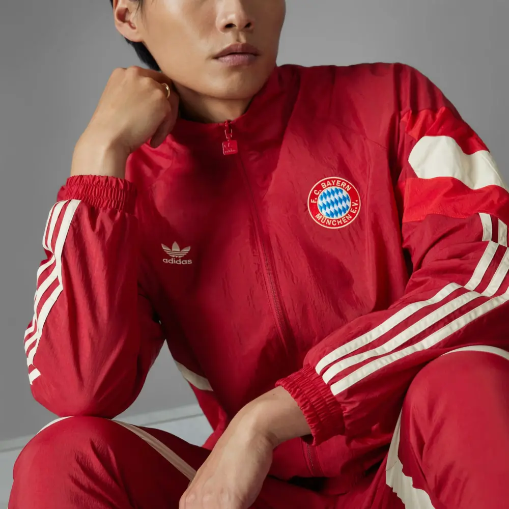 Áo Adidas FC Bayern Originals Track Top ‘Red’ IS6508 - Ảnh 4