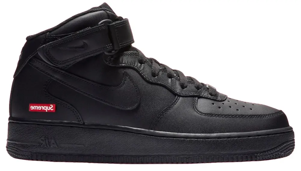 Giày Nike Air Force 1 Mid x Supreme ‘Black’ FZ8784-001