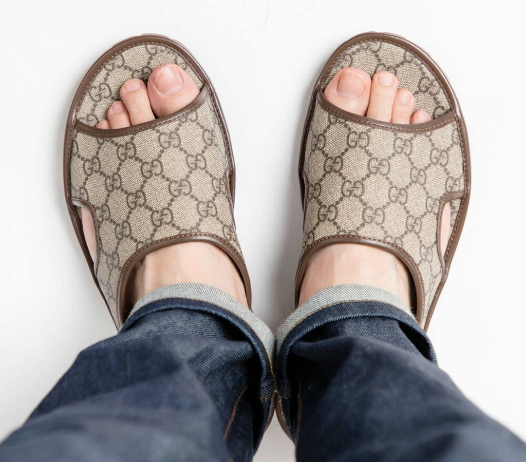 Dép Gucci GG Supreme Slide 'Beige' 624879 96G60 9762 - Ảnh 3