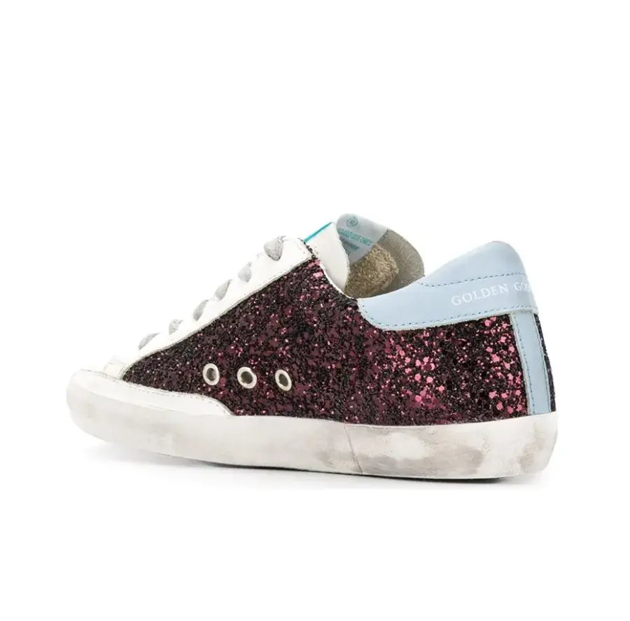 Giày Golden Goose Wmns Superstar ‘Wine Glitter’ G36WS590-S99 - Ảnh 3