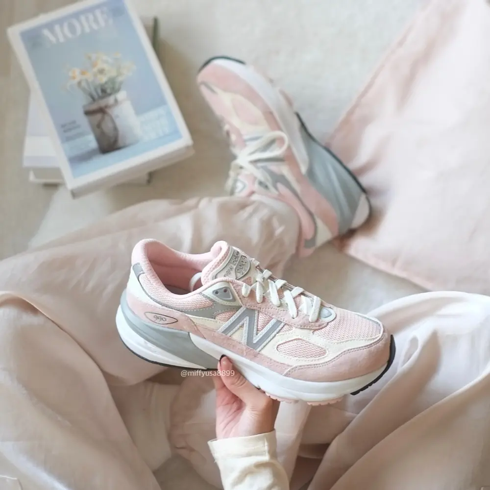 Giày New Balance FuelCell 990v6 ‘Pink Haze’ GC990PK6 - Ảnh 4
