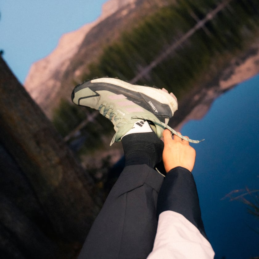 Giày Adidas Free Hiker 2.0 Low Gore Tex ‘Silver Green’ IE5100 - Ảnh 4