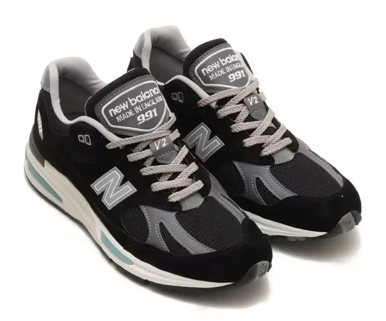 Giày New Balance 991V2 Made In England ‘Black’ U991BK2 - Ảnh 3