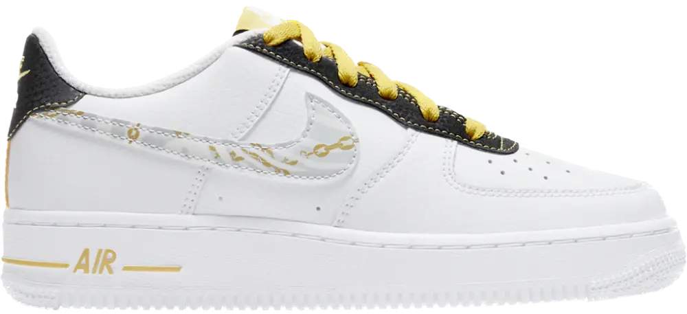 Giày Nike Air Force 1 ’07 LV8 GS ‘Gold Links Zebra Print’ DH5480-100