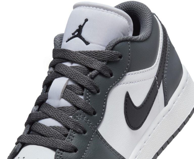 Giày Nike Air Jordan 1 Low GS ‘Iron Grey’ 553560-152 - Ảnh 7