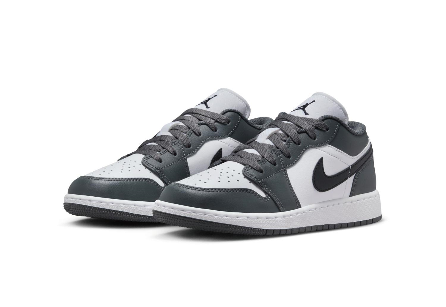 Giày Nike Air Jordan 1 Low GS ‘Iron Grey’ 553560-152 - Ảnh 6