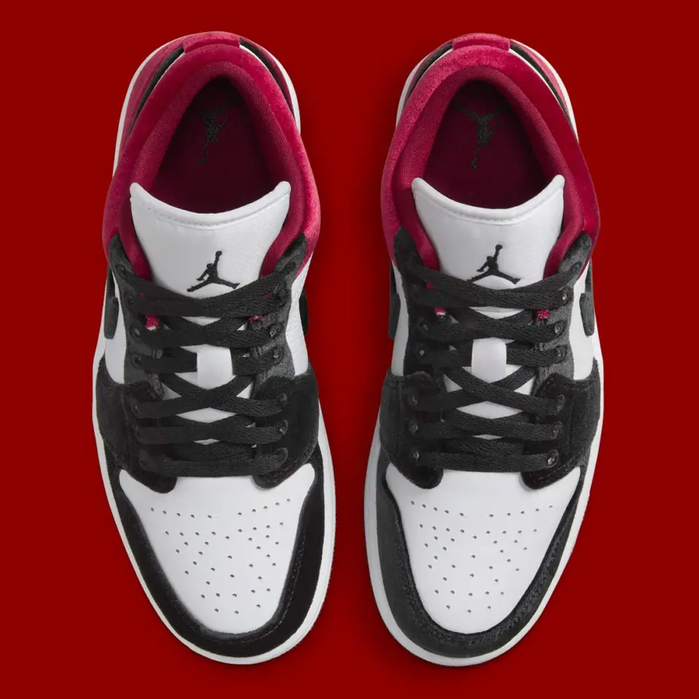 Giày Nike Air Jordan 1 Low SE ‘Velvet Black Toe’ FZ3242-001 - Ảnh 5