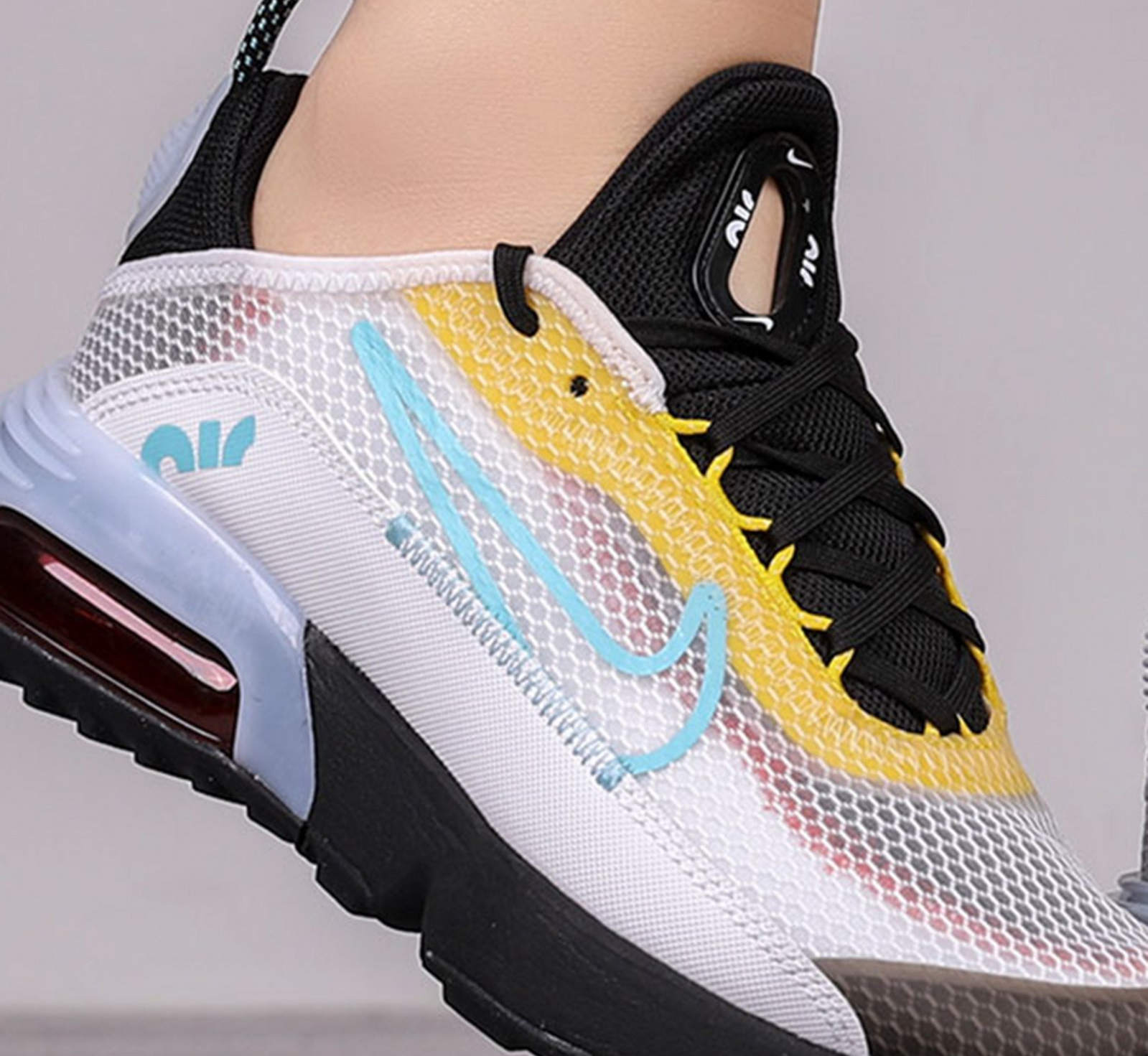 Giày Nike Air Max 2090 ‘Whiten Yellow Aqua’ CJ4066-103 - Ảnh 5