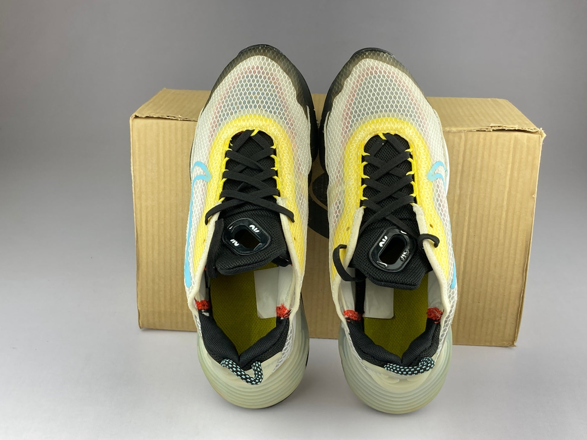 Giày Nike Air Max 2090 ‘Whiten Yellow Aqua’ CJ4066-103 - Ảnh 3