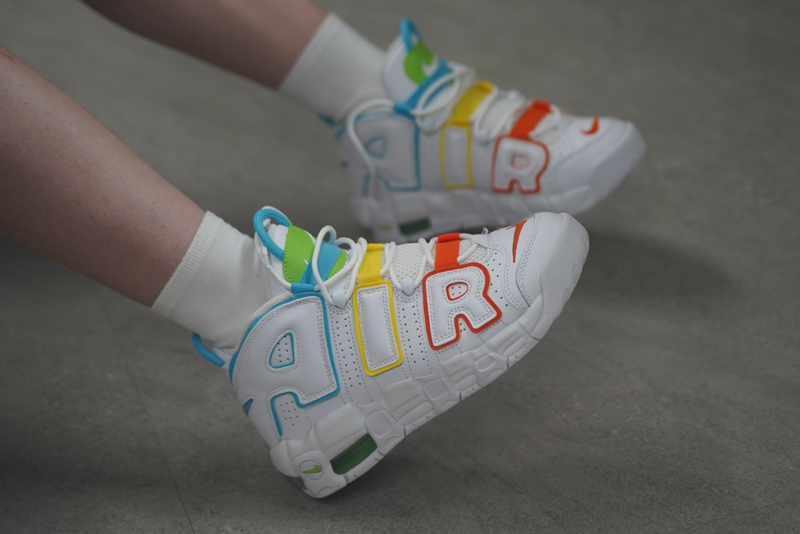 Giày Nike Air More Up Tempo BG ‘Multicolor’ FJ4624-100 - Ảnh 6