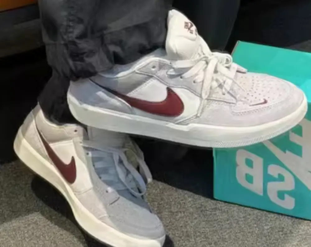 Giày Nike SB Force 58 ‘Light Smoke Burgundy’ FQ7637-001 - Ảnh 4