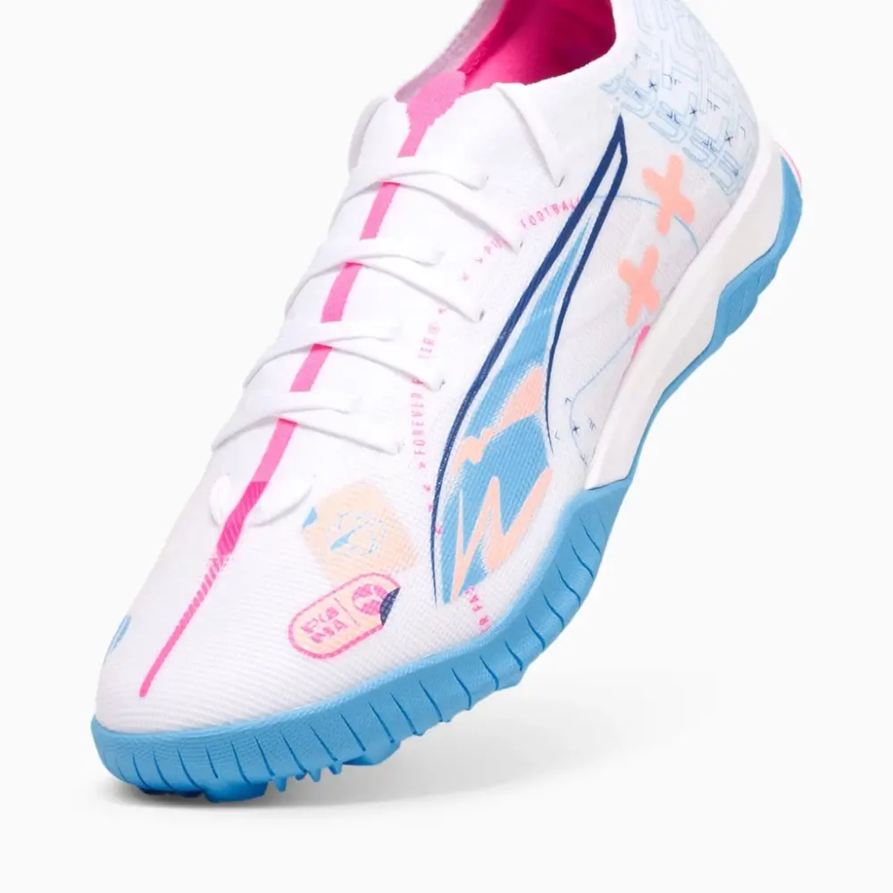Giày Puma Ultra 5 Match TF ‘White Blue Pink’ 108091-01 - Ảnh 5