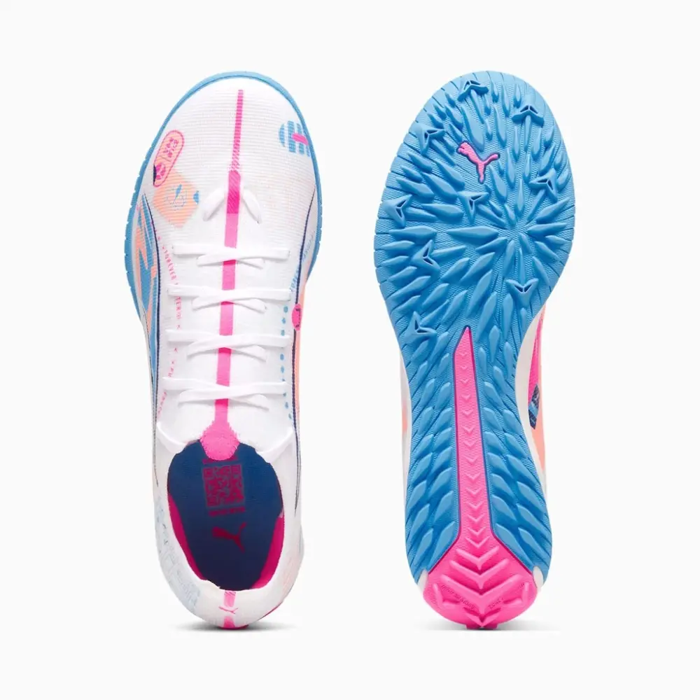 Alternative view of Giày Puma Ultra 5 Match TF ‘White Blue Pink’ 108091-01