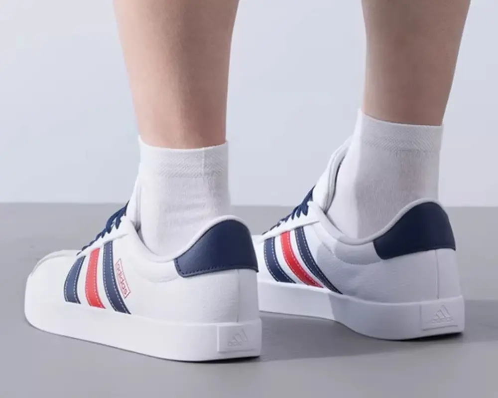 Giày Adidas VL Court 3.0 ‘Cloud White Scarlet’ IF4465 - Ảnh 3