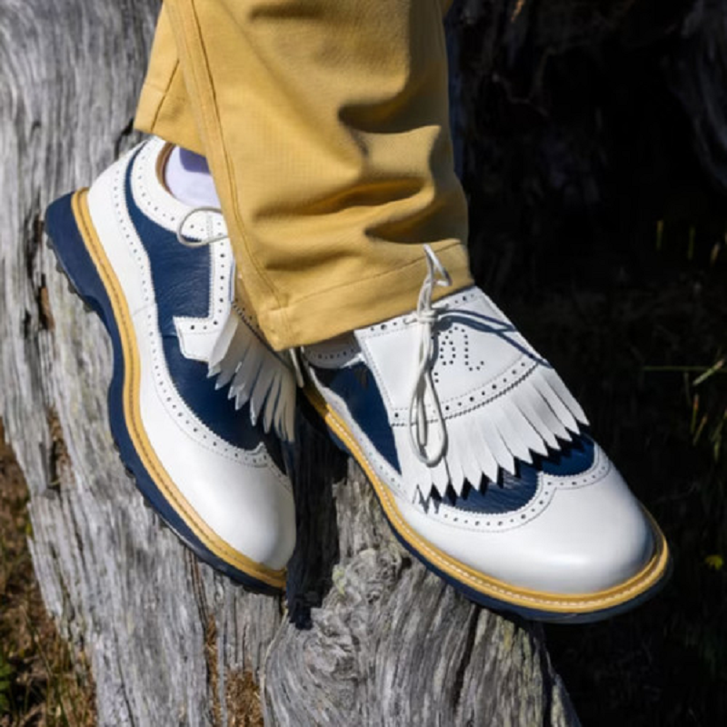 Giày Adidas Malbon Golf x MC87 ‘Navy White’ IF8648 - Ảnh 3