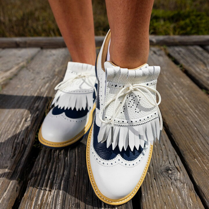 Giày Adidas Malbon Golf x MC87 ‘Navy White’ IF8648 - Ảnh 4