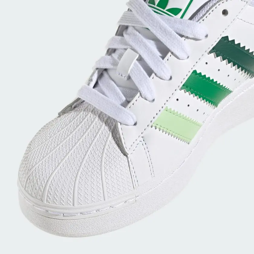 Alternative view of Giày Adidas Superstar XLG ‘Cloud White Green’ IF9121