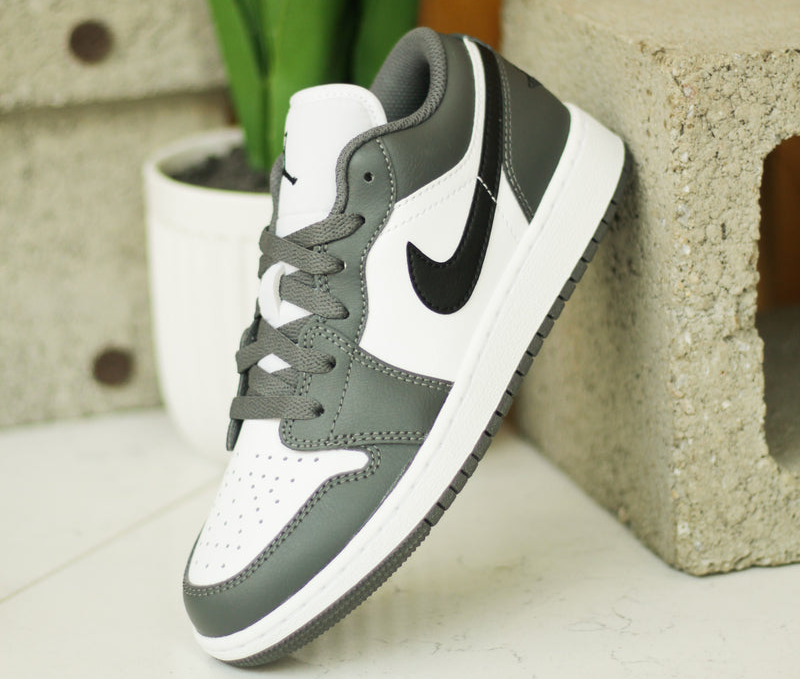 Giày Nike Air Jordan 1 Low GS ‘Iron Grey’ 553560-152 - Ảnh 5