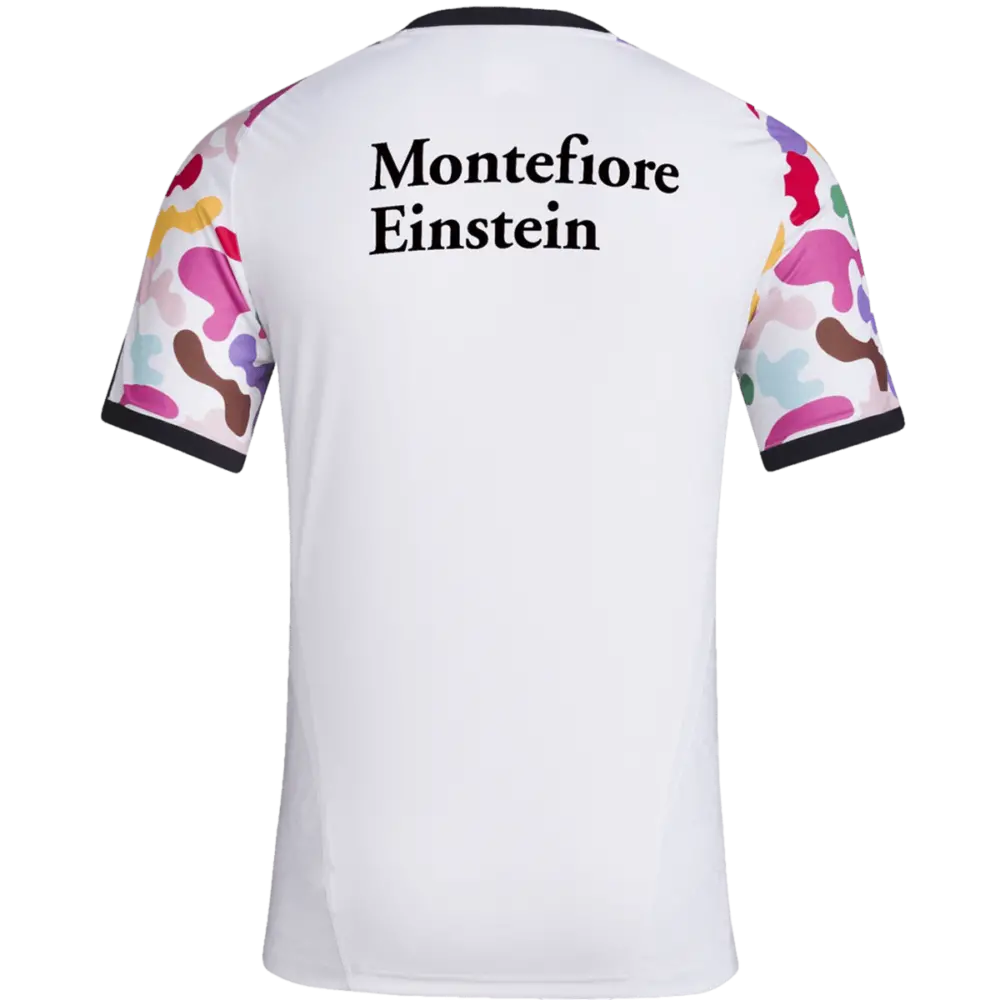 Alternative view of Áo Adidas New York City FC 2023 MLS Pride Pre-Match Jersey ‘White’ IN9191