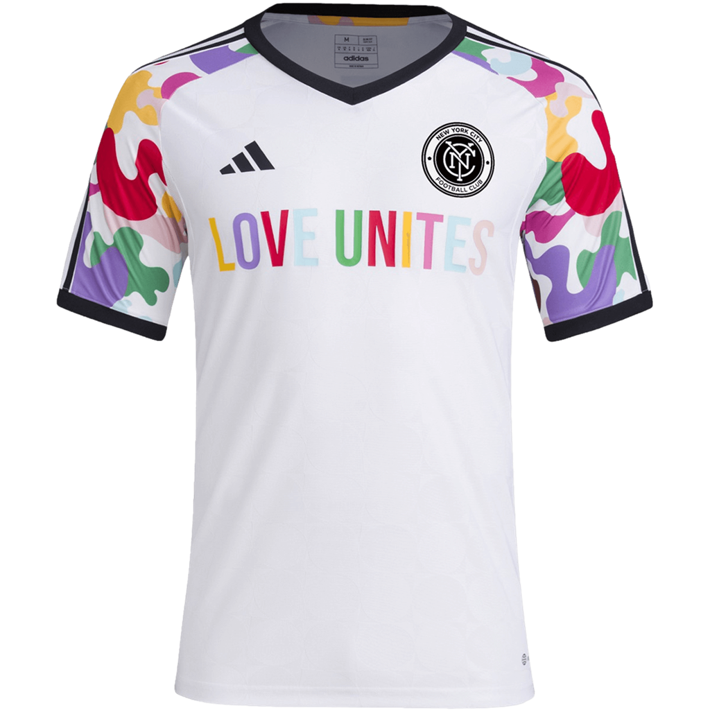Áo Adidas New York City FC 2023 MLS Pride Pre-Match Jersey ‘White’ IN9191