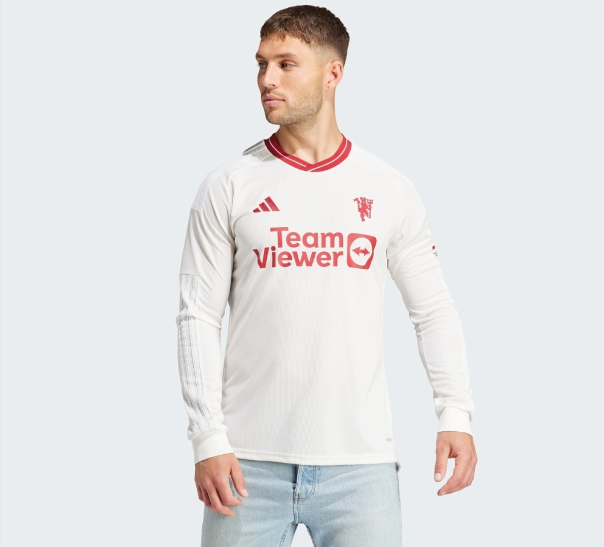 Áo Adidas Manchester United 2023/24 Third Long Sleeve ‘White’ IP1745 - Ảnh 3