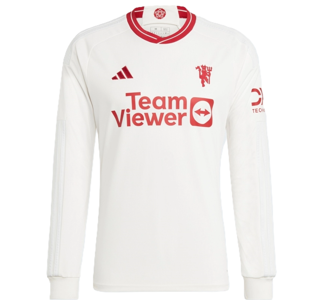 Áo Adidas Manchester United 2023/24 Third Long Sleeve ‘White’ IP1745