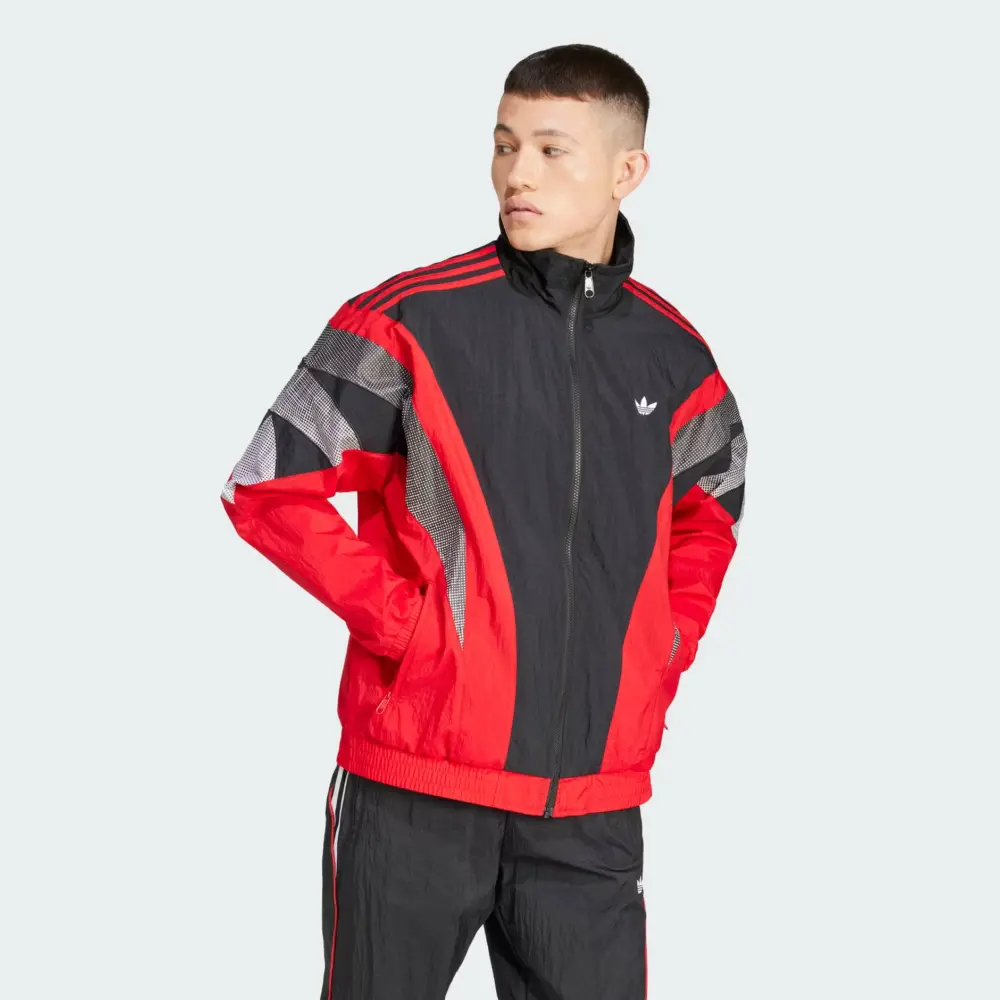 Alternative view of Áo Adidas Premium Track Top ‘Red Black’ IX7344