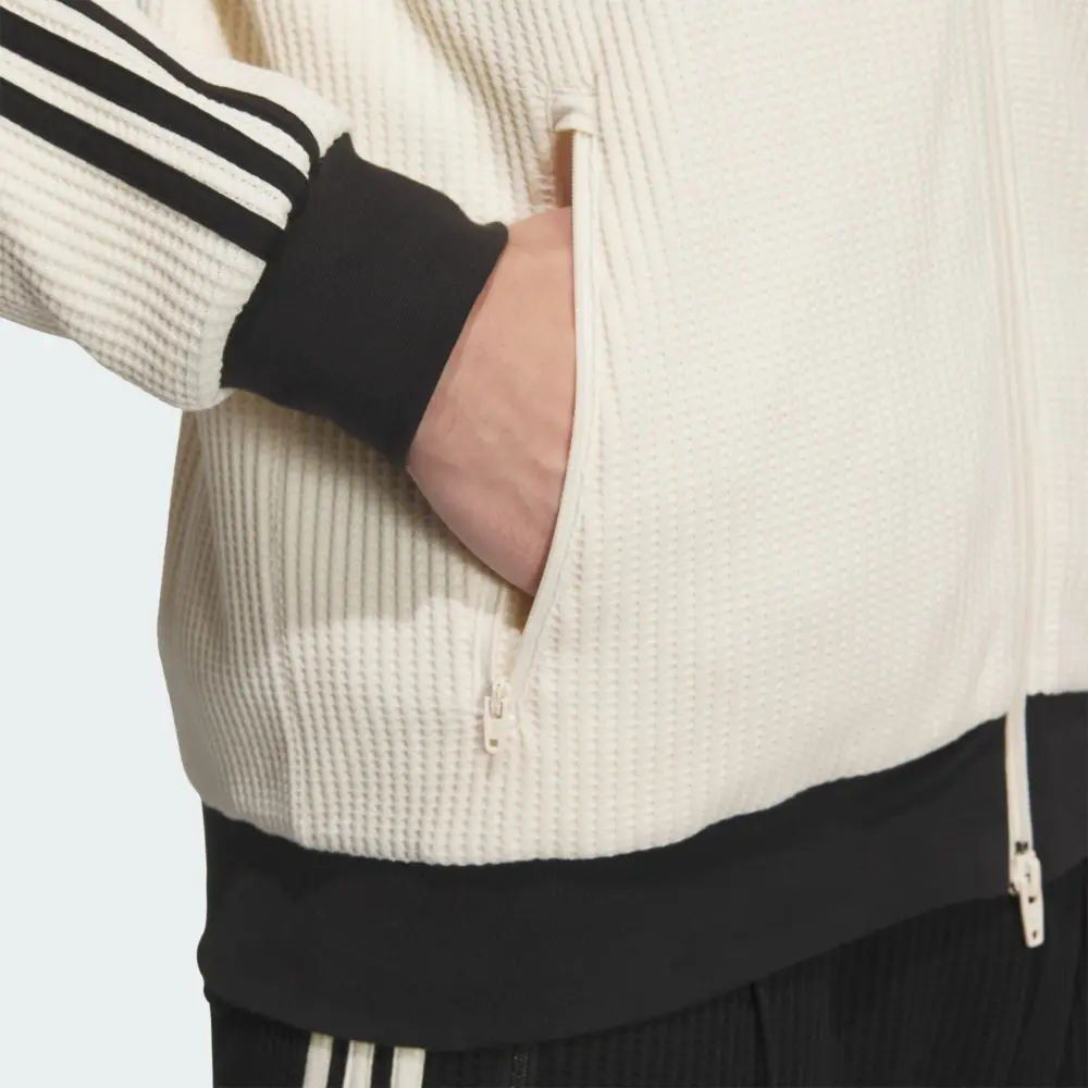 Áo Adidas Originals Waffle Jacket ‘Beige’ JW0109 - Ảnh 4
