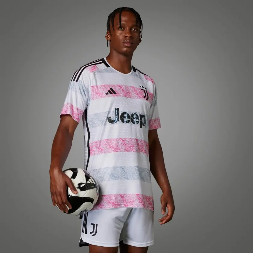 Áo Adidas Juventus 23/24 Away Jersey ‘White Pink’ HR8246 - Ảnh 3