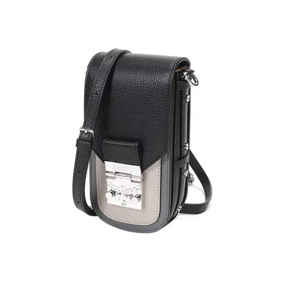 Túi MCM Mini Body Bag ‘Black’ MWR0SPA03BK001 - Ảnh 2