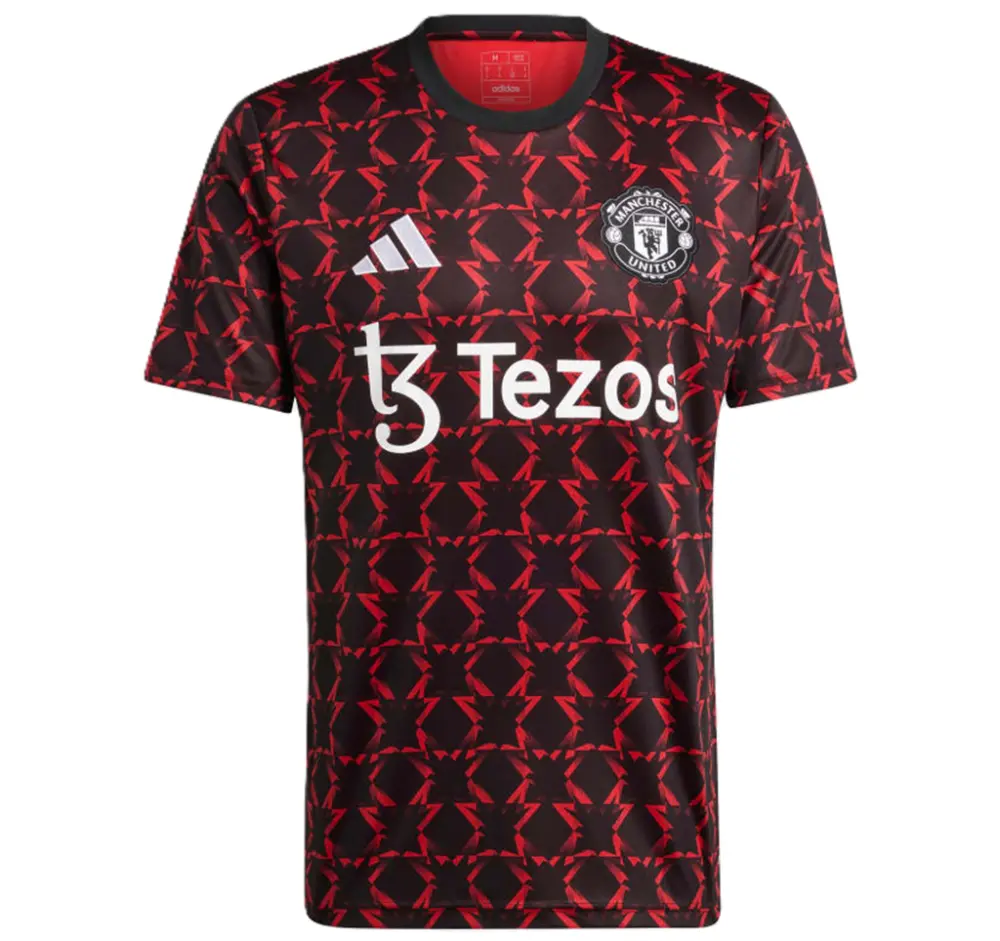 Áo Adidas Manchester United 24/25 Pre-Match Jersey ‘Black Red’ IT1996