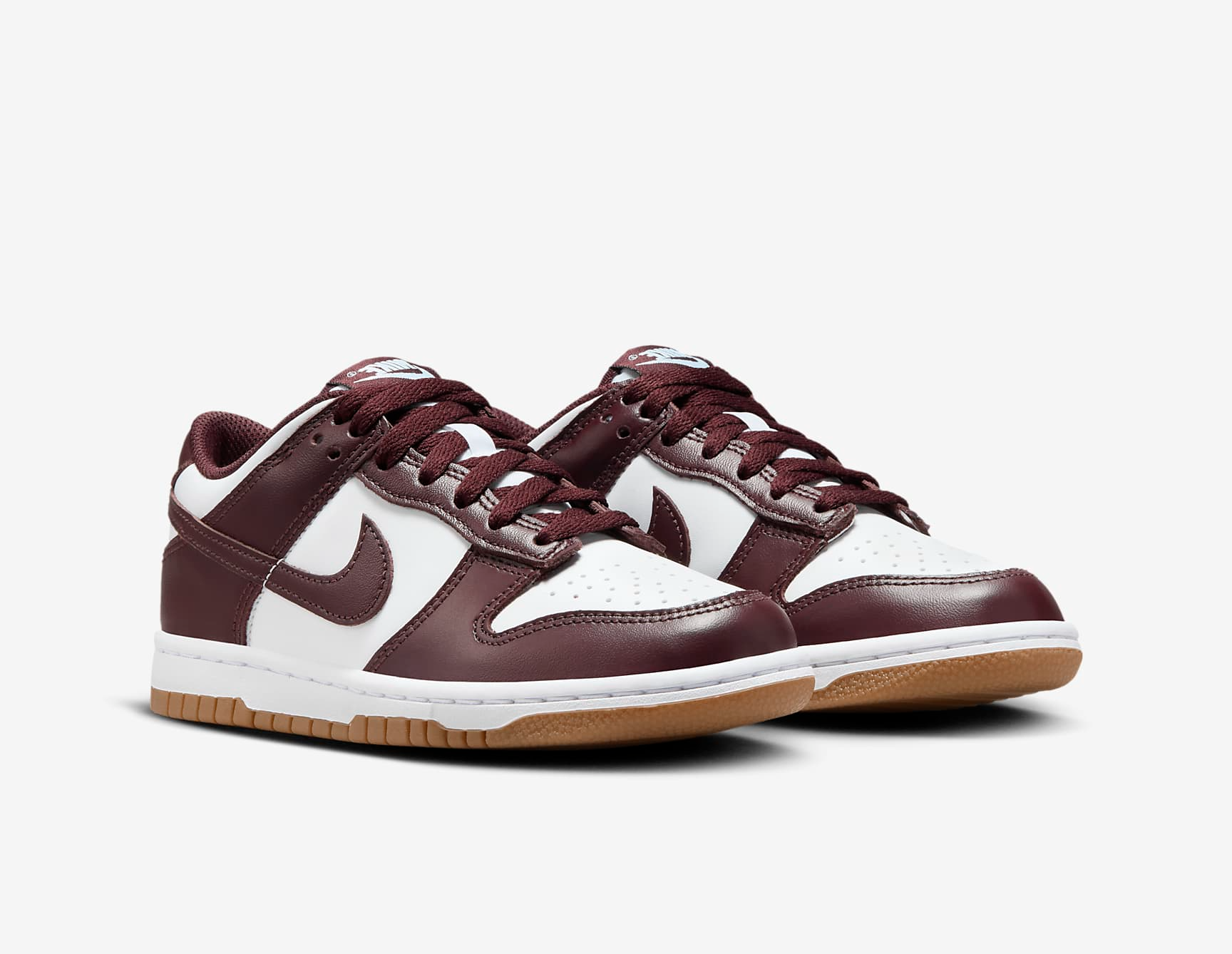Giày Nike Dunk Low GS ‘Burgundy Crush Gum’ HJ9282-100 - Ảnh 4