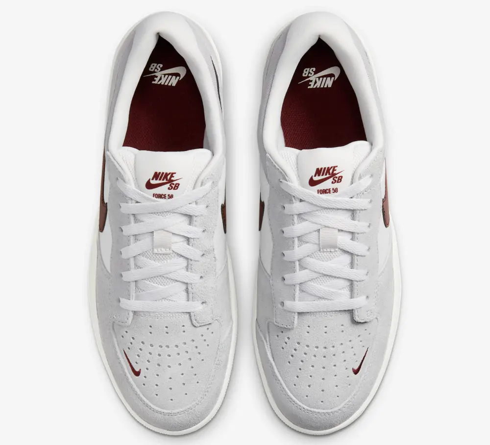 Giày Nike SB Force 58 ‘Light Smoke Burgundy’ FQ7637-001 - Ảnh 9