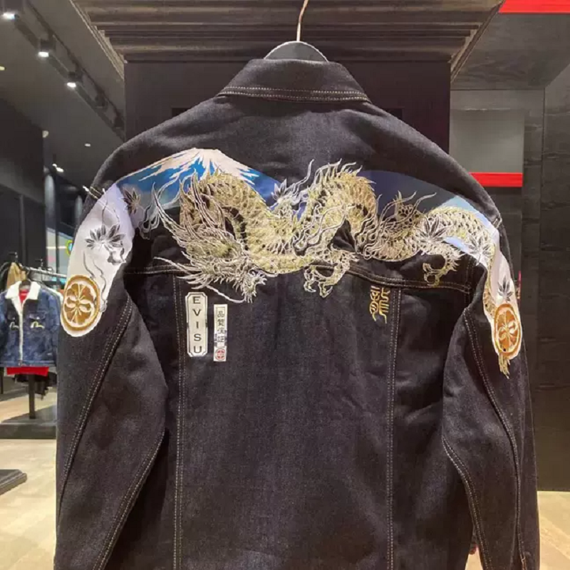 Áo Evisu Ukiyo-E Infused ‘Blue’ 2EAHTM1DJ706LFCT - Ảnh 3