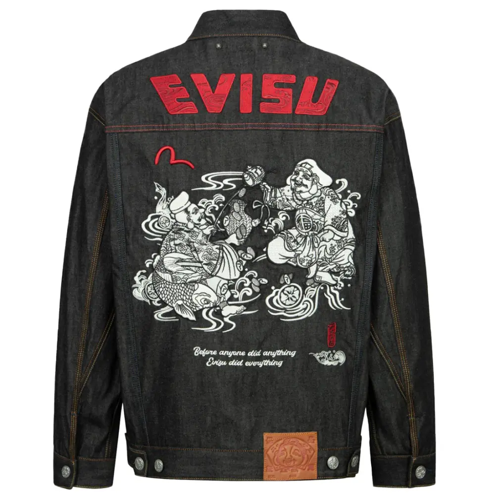Áo Evisu Two Gods Embroidered ‘Navy’ 2EAHTM3DJ7001LFCS