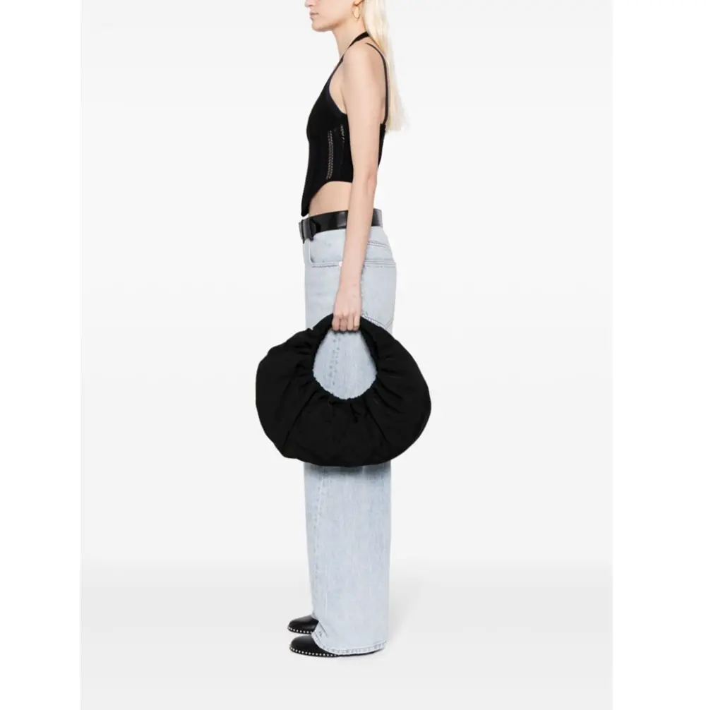 Túi Alexander Wang Crescent Medium Shoulder Bag In Nylon 'Black' 20224K31T001 - Ảnh 4