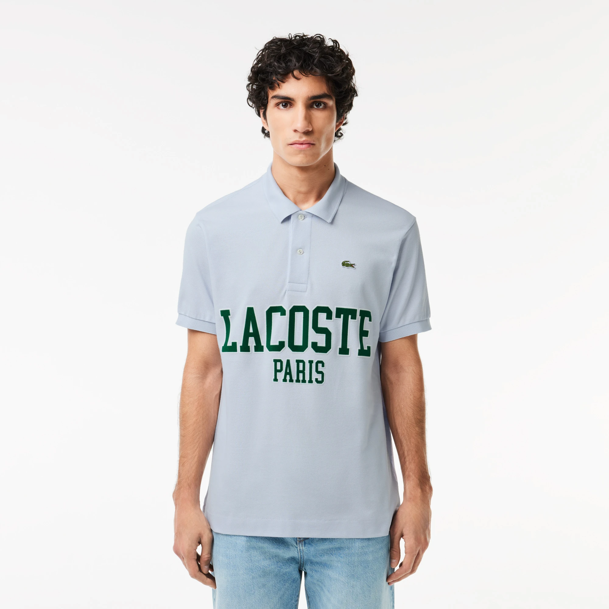 Áo Lacoste Classic Fit L.12.12 Petit Piqué ‘Blue’ PH7419-10-J2G - Ảnh 2