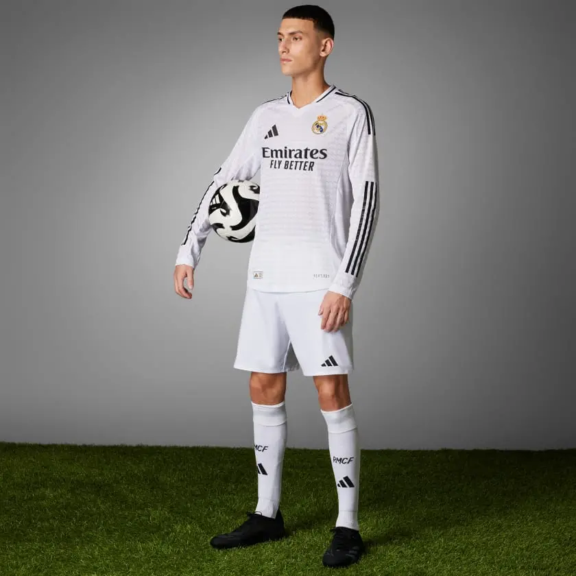 Alternative view of Áo Adidas Real Madrid 24/25 Long Sleeve Home Jersey ‘White’ IT5204