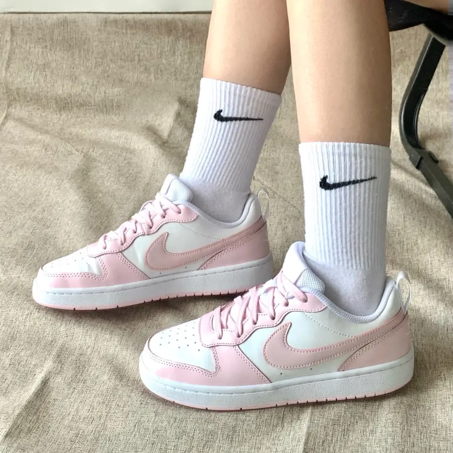 Giày Nike Court Borough 2 SE White ‘Pink Foam’ DQ0492-100 - Ảnh 5