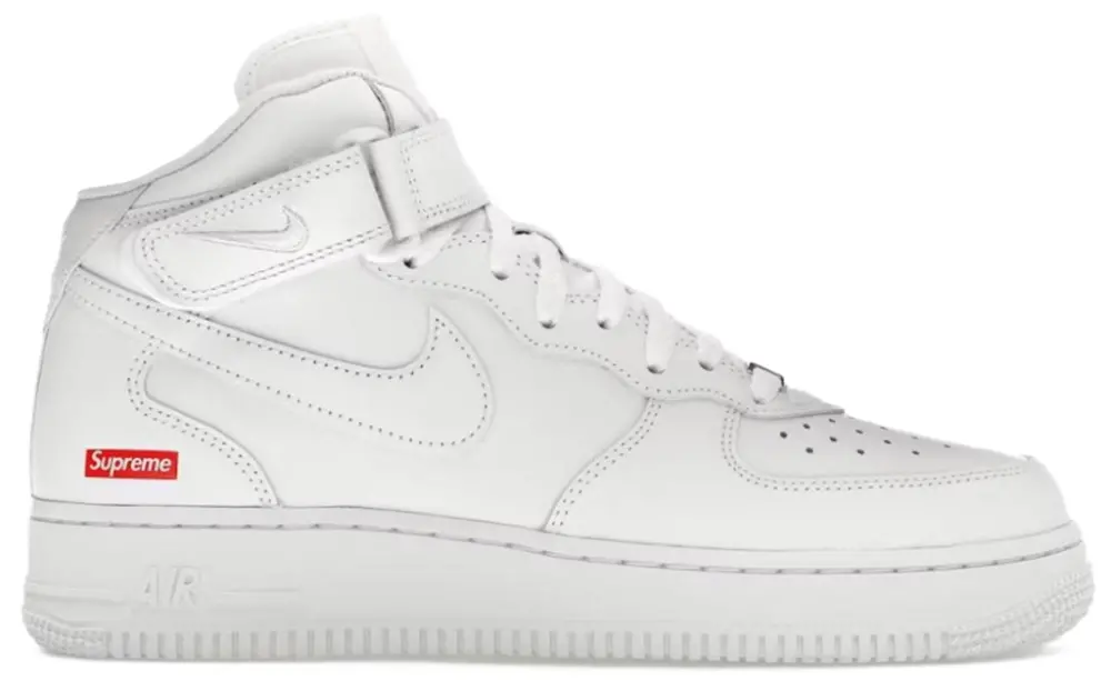 Giày Nike Air Force 1 Mid x Supreme ‘White’ FZ8784-100