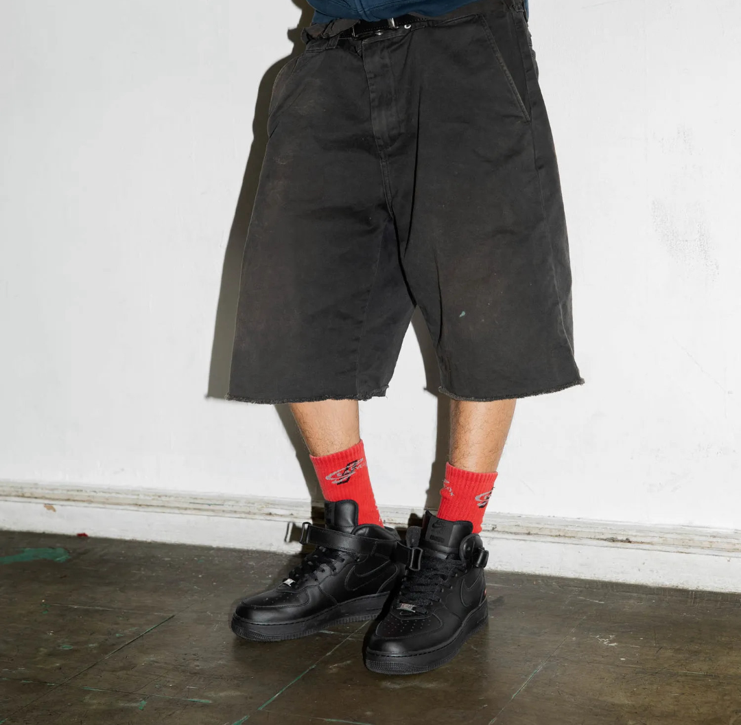 Giày Nike Air Force 1 Mid x Supreme ‘Black’ FZ8784-001 - Ảnh 6