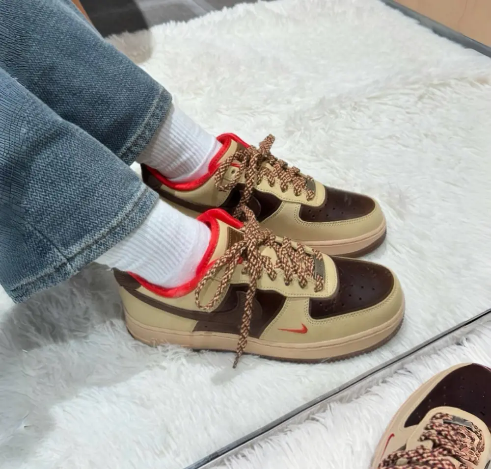 Giày Nike Air Force 1 ’07 ‘Light British Cacao Wow’ HQ3447-222 - Ảnh 3