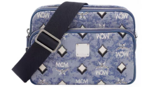 Túi MCM Aren in Vintage Jacquard ‘Blue’ MMRBATQ01LU001