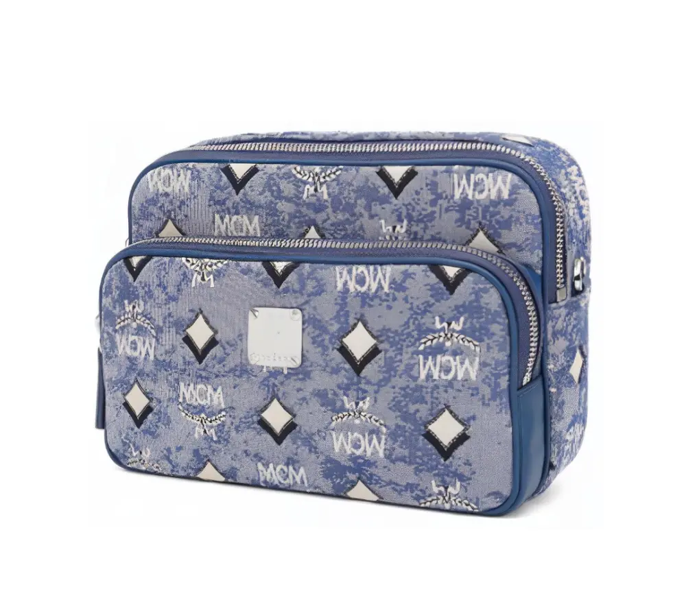 Túi MCM Aren in Vintage Jacquard ‘Blue’ MMRBATQ01LU001 - Ảnh 3
