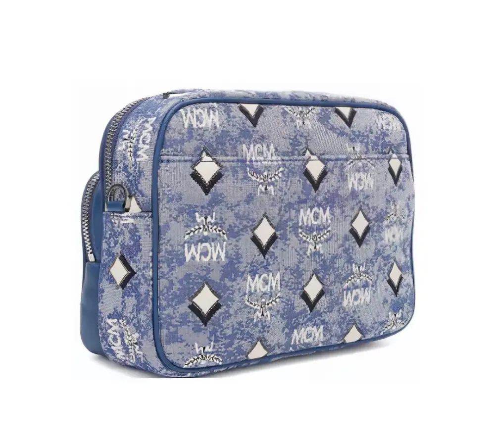 Alternative view of Túi MCM Aren in Vintage Jacquard ‘Blue’ MMRBATQ01LU001